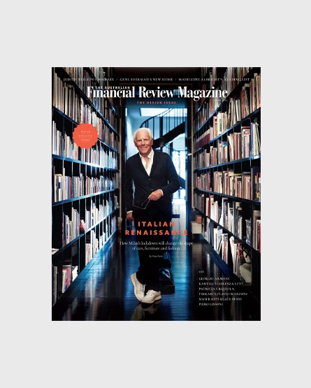 The Australia Financial Review Magazine - Australia- Interview with Piero Lissoni