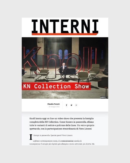 internimagazine.it- Knoll, KN collection