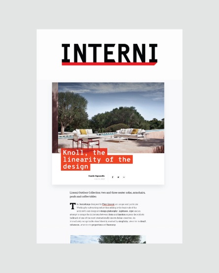 internimagazine.com- Knoll, Lissoni Outdoor collection