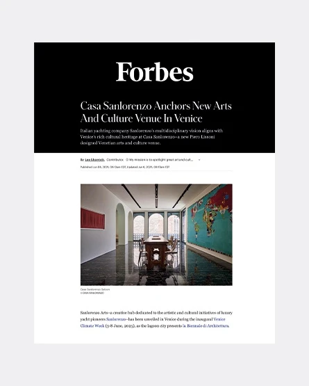 forbes.com- Casa Sanlorenzo, Venice