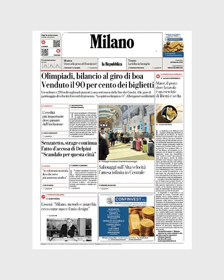 La Repubblica - Italy- Interview with Piero Lissoni