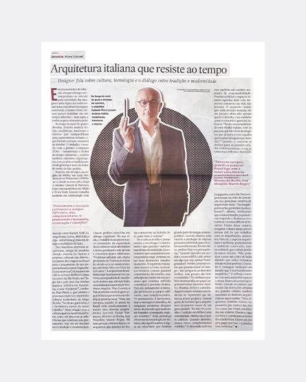 O Estado de S&atilde;o Paulo, Brazil- Interview with Piero Lissoni